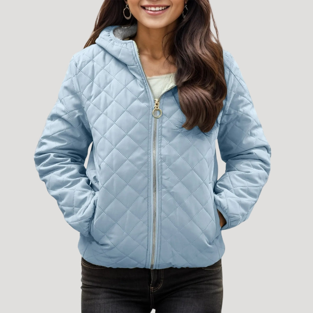 Studio Harvyn | Women - Stylish Quilted Puffer Jacket - Hooded Style