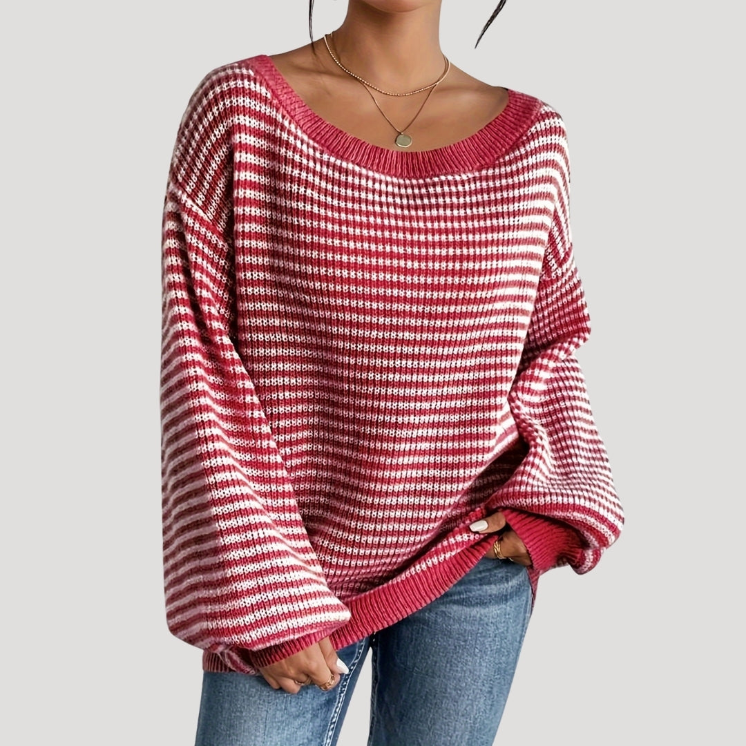 Studio Harvyn | Women - Oversized Striped Knit Jumper - Soft Style