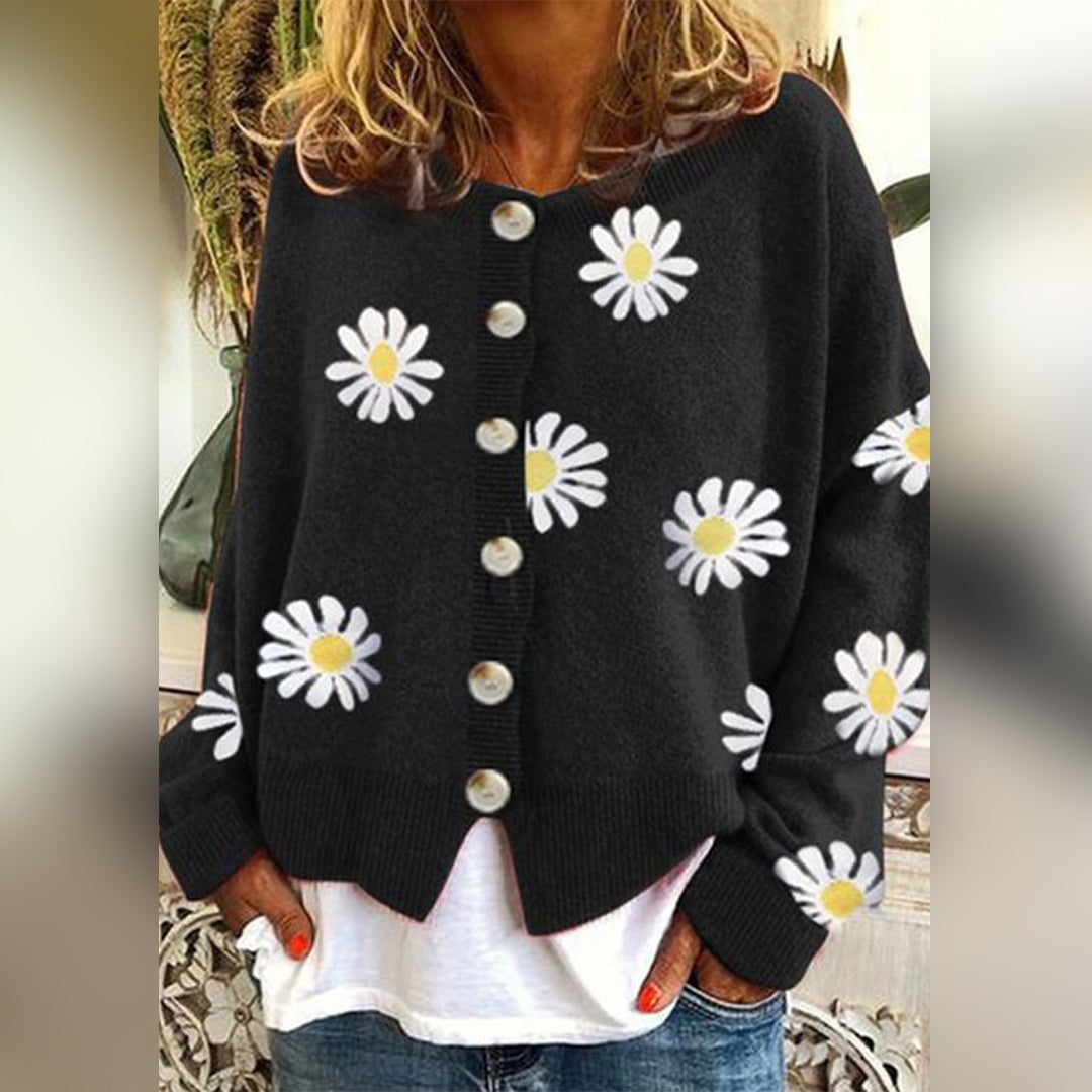 Studio Harvyn | Women - Knitted Jumper - Floral Long Sleeve