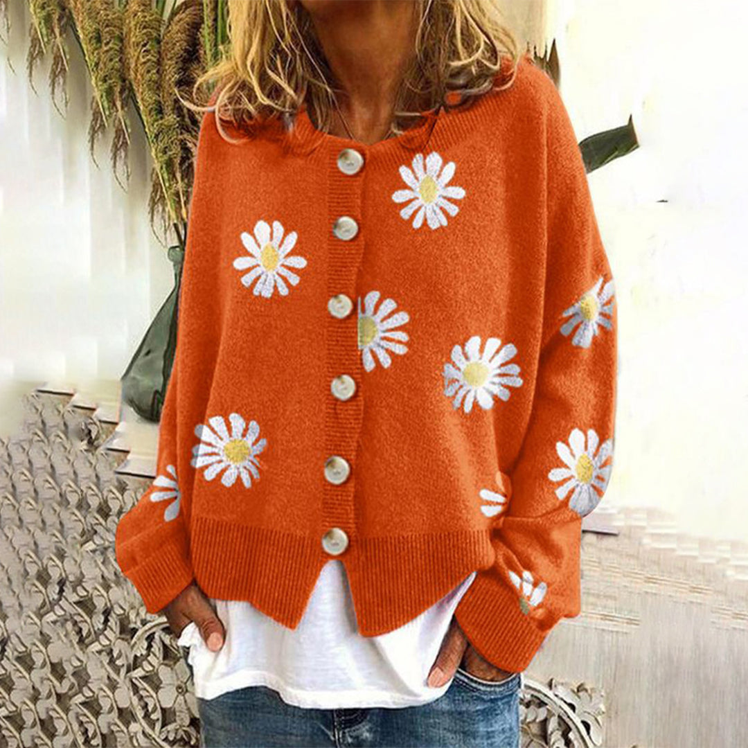 Studio Harvyn | Women - Knitted Jumper - Floral Long Sleeve