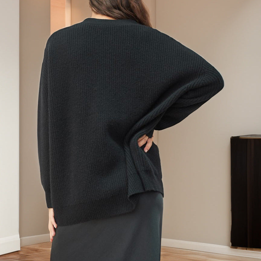 Studio Harvyn | Women – Cosy Oversized Cardigan - Ribbed Knit