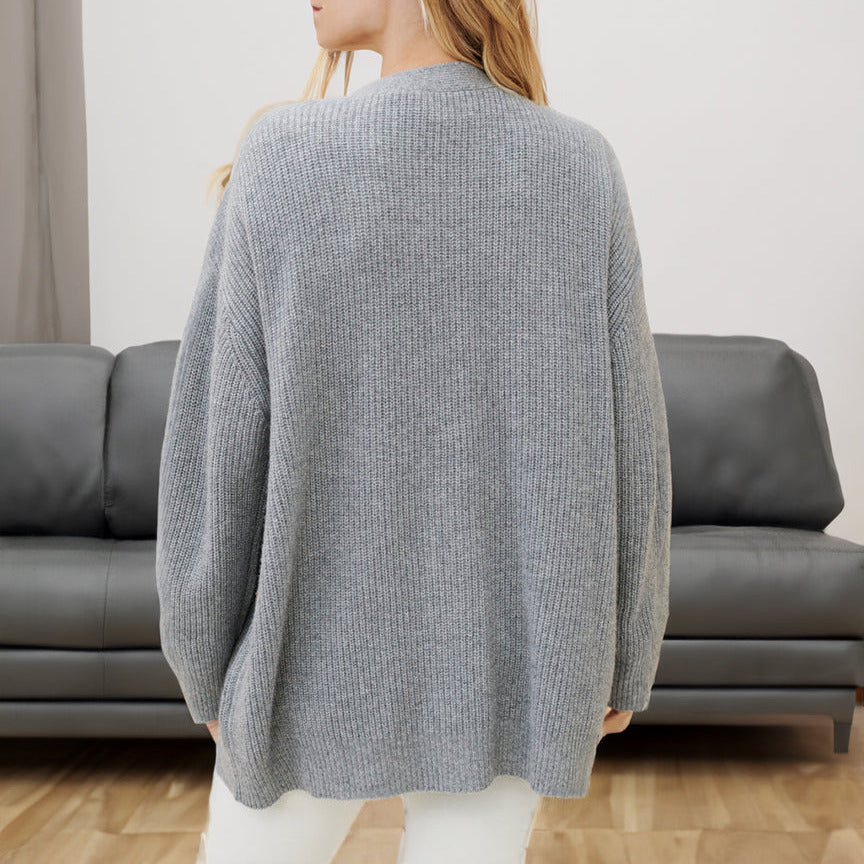 Studio Harvyn | Women – Cosy Oversized Cardigan - Ribbed Knit