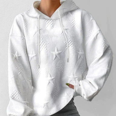 Studio Harvyn | Women – White Long Sleeve - Knitted Hoodie