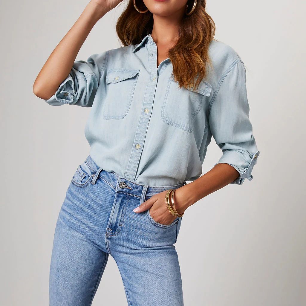 Studio Harvyn | Women - Long Sleeve Denim Shirt - Relaxed Fit