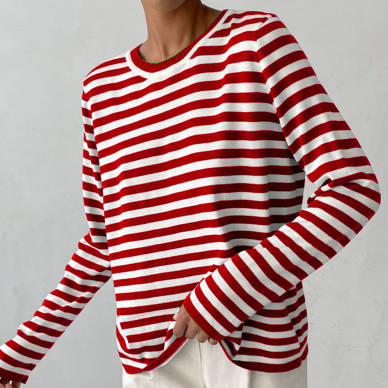 Studio Harvyn | Women – Striped Knit Jumper - Crewneck Style