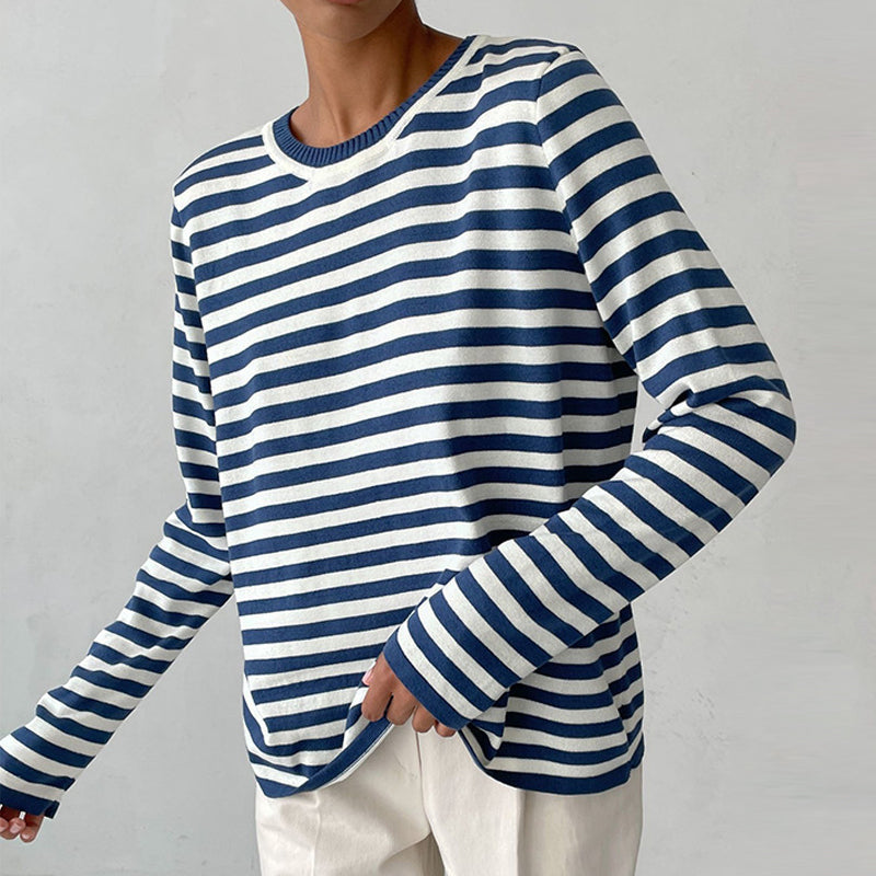 Studio Harvyn | Women – Striped Knit Jumper - Crewneck Style