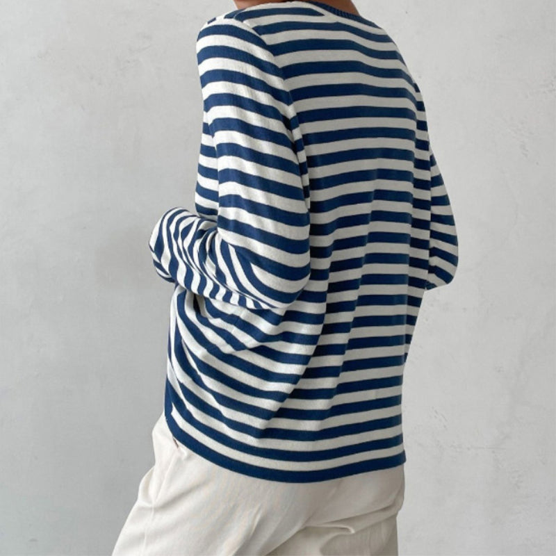 Studio Harvyn | Women – Striped Knit Jumper - Crewneck Style