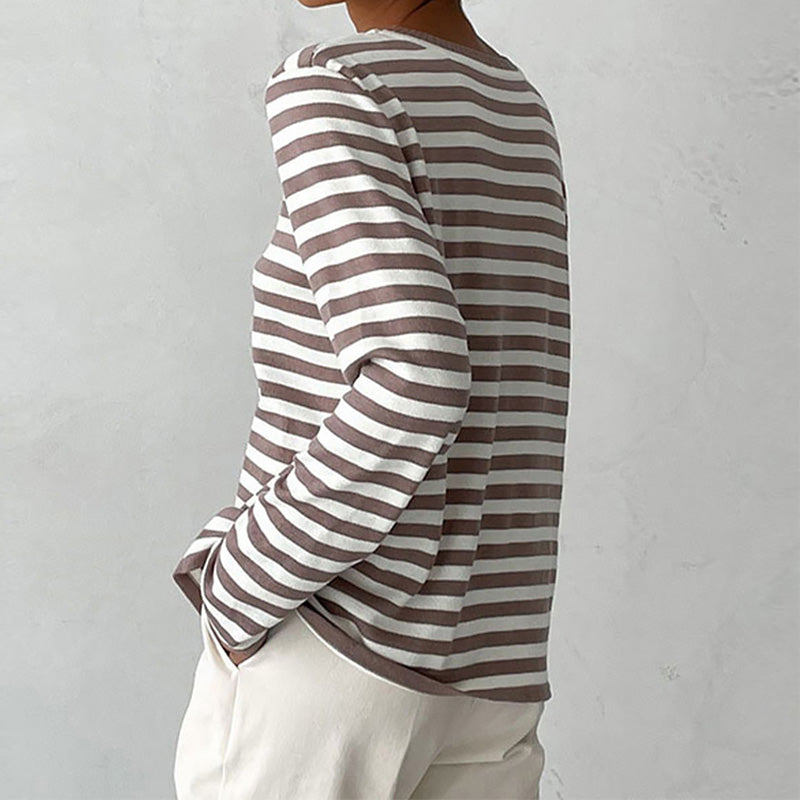 Studio Harvyn | Women – Striped Knit Jumper - Crewneck Style