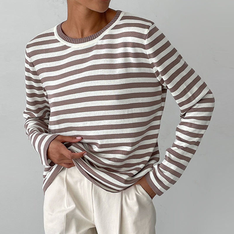 Studio Harvyn | Women – Striped Knit Jumper - Crewneck Style