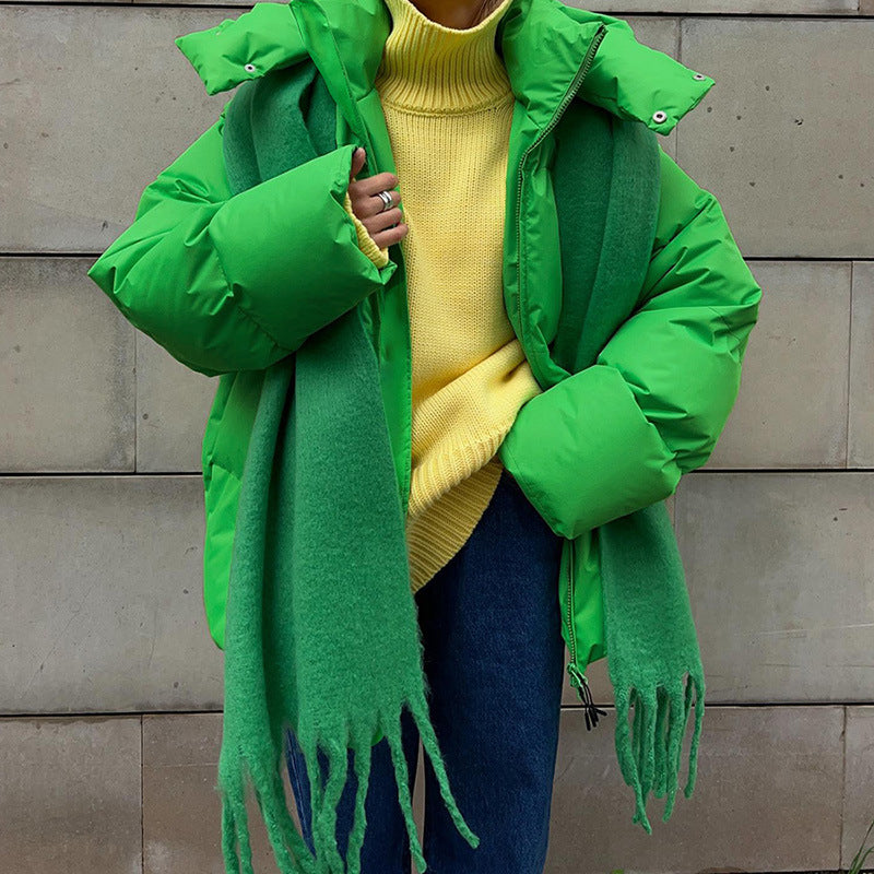 Studio Harvyn | Women - High Collar Puffer Jacket with Pockets