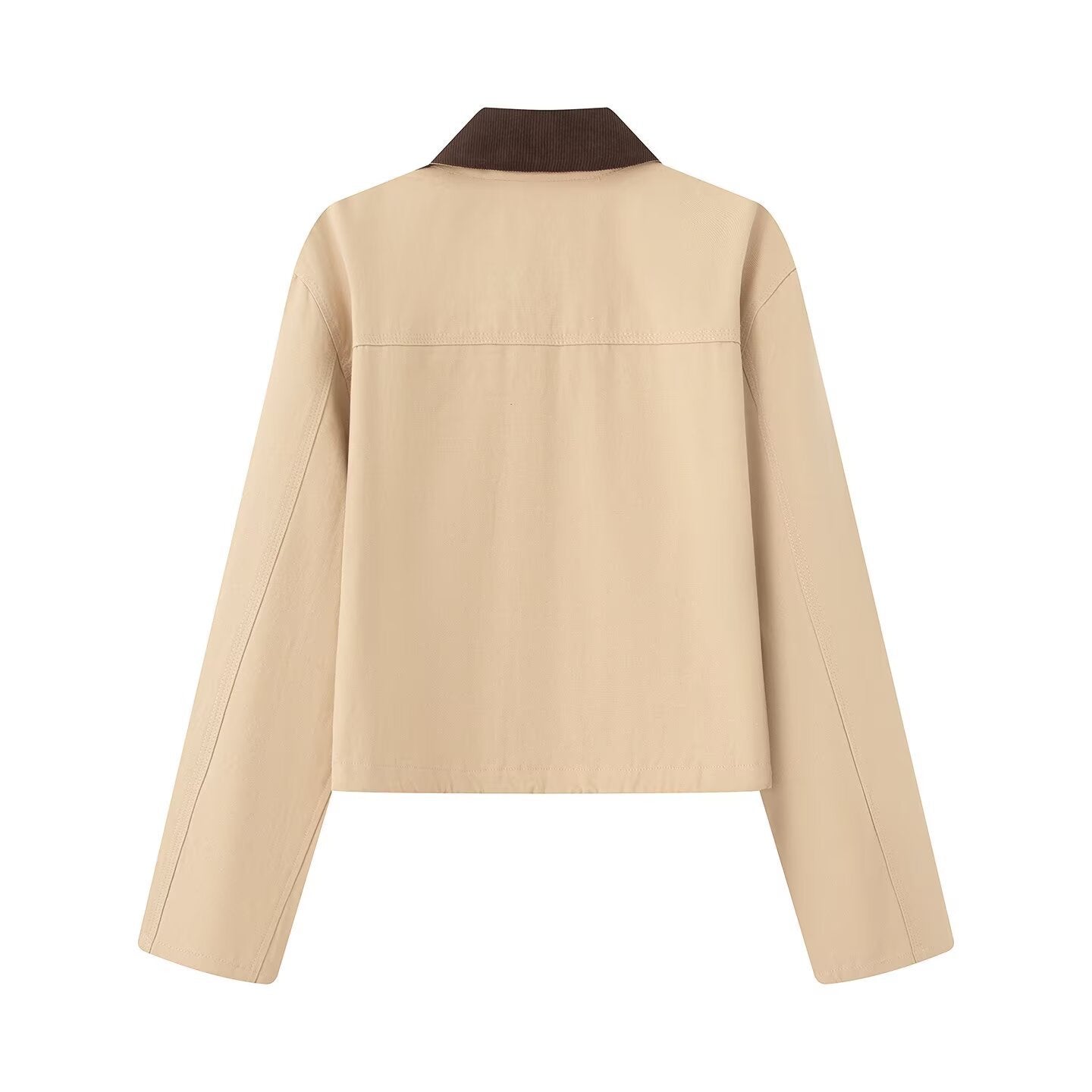 Studio Harvyn | Women - Casual Jacket with Contrast Collar & Pockets