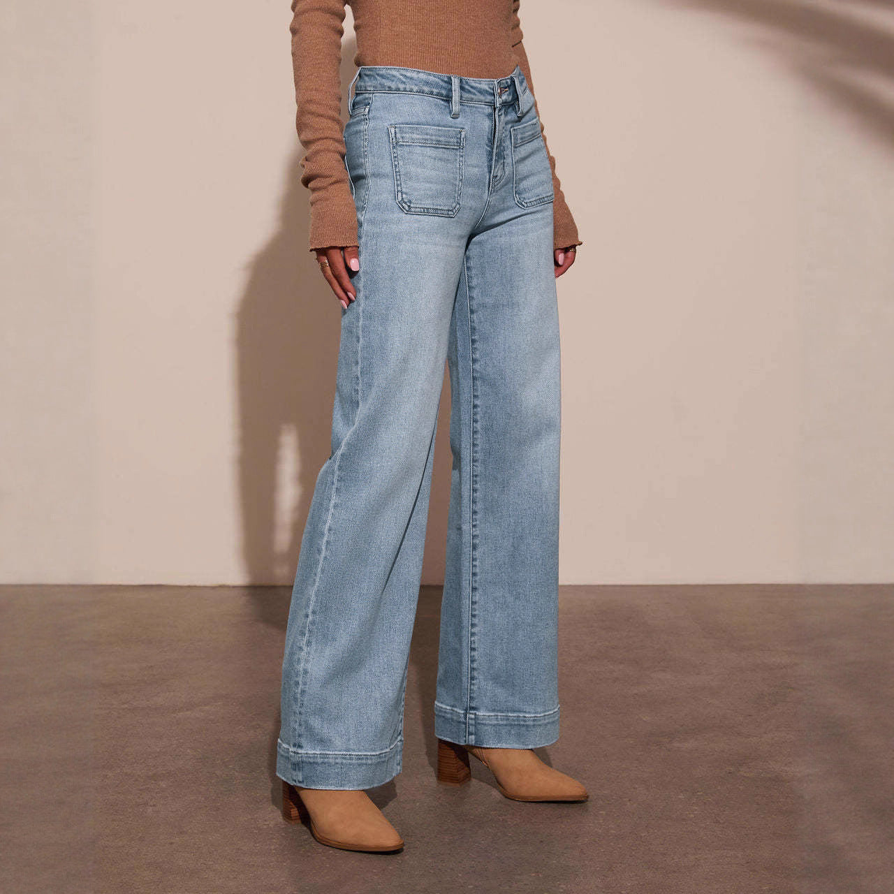 Studio Harvyn | Women - Wide-Cut Jeans - Elegant Style