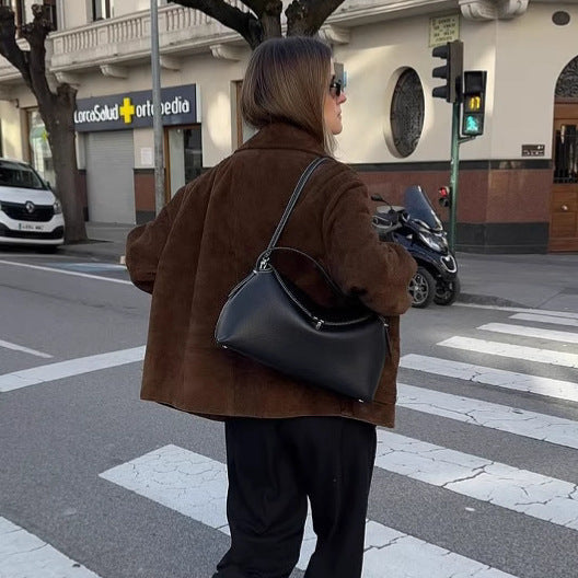 Studio Harvyn | Women - Oversized Teddy Jacket - Button Closure