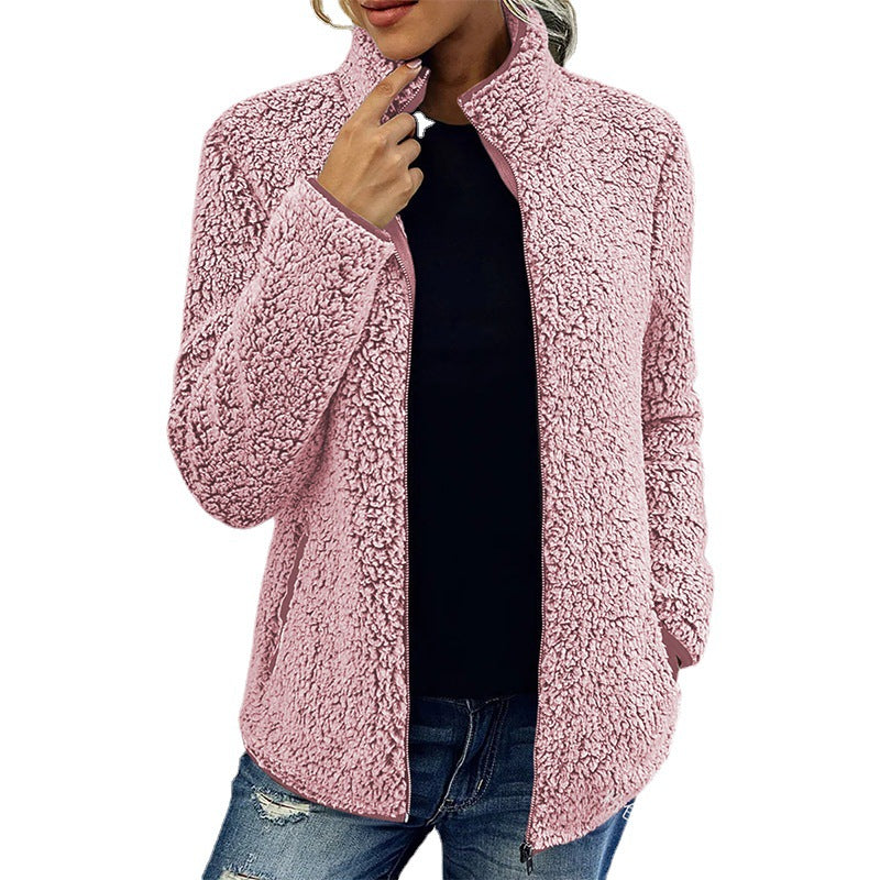 Studio Harvyn | Women - Fluffy Fleece Jacket - High Collar
