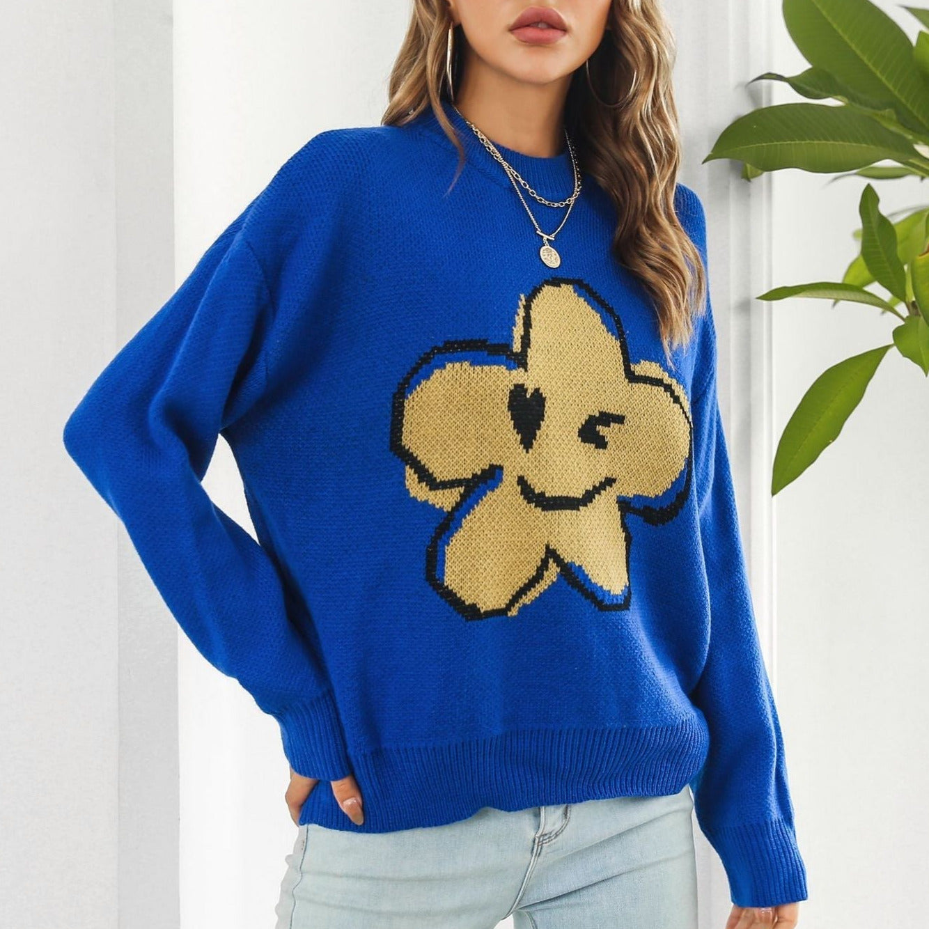 Studio Harvyn | Women – Knitted Jumper - Floral Design