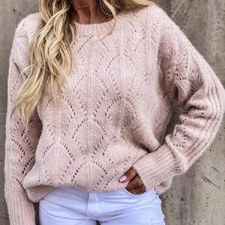 Studio Harvyn | Women - Knitted Jumper - Fine Lace Pattern