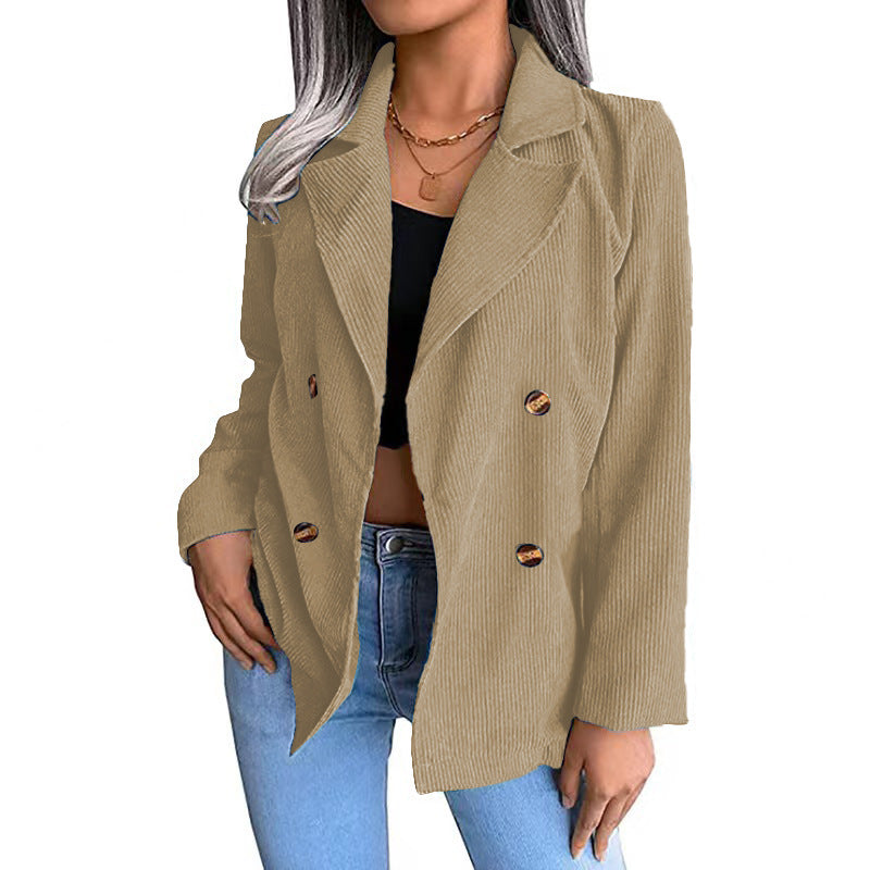 Studio Harvyn | Women – Corduroy Jacket - Double Button Placket