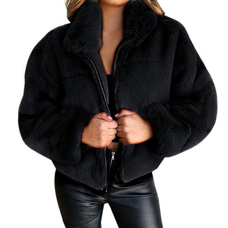 Studio Harvyn | Women - Oversized Mid-Length Jacket - Faux Fur
