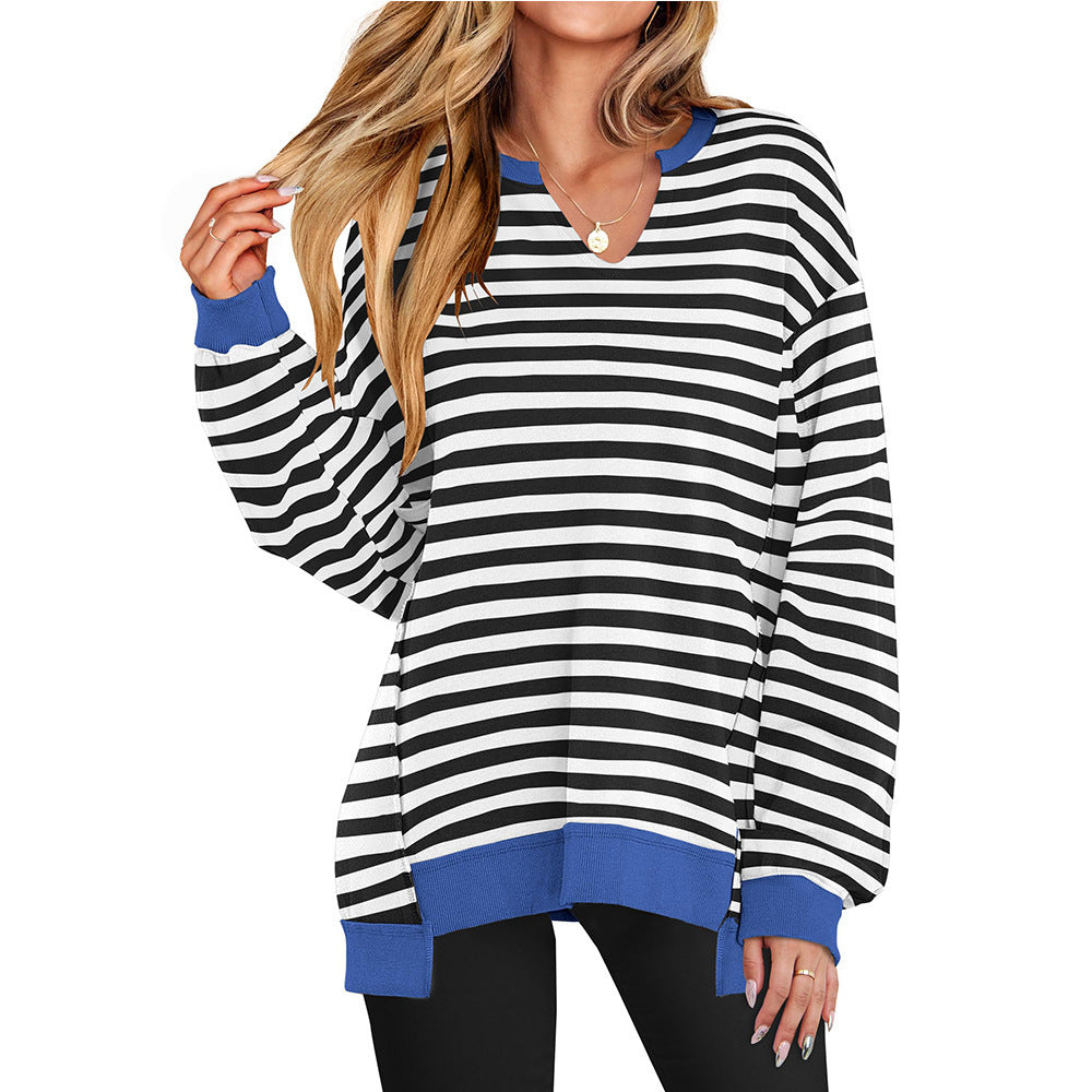 Studio Harvyn | Women - Casual V-Neck Pullover with Oversized Sleeves
