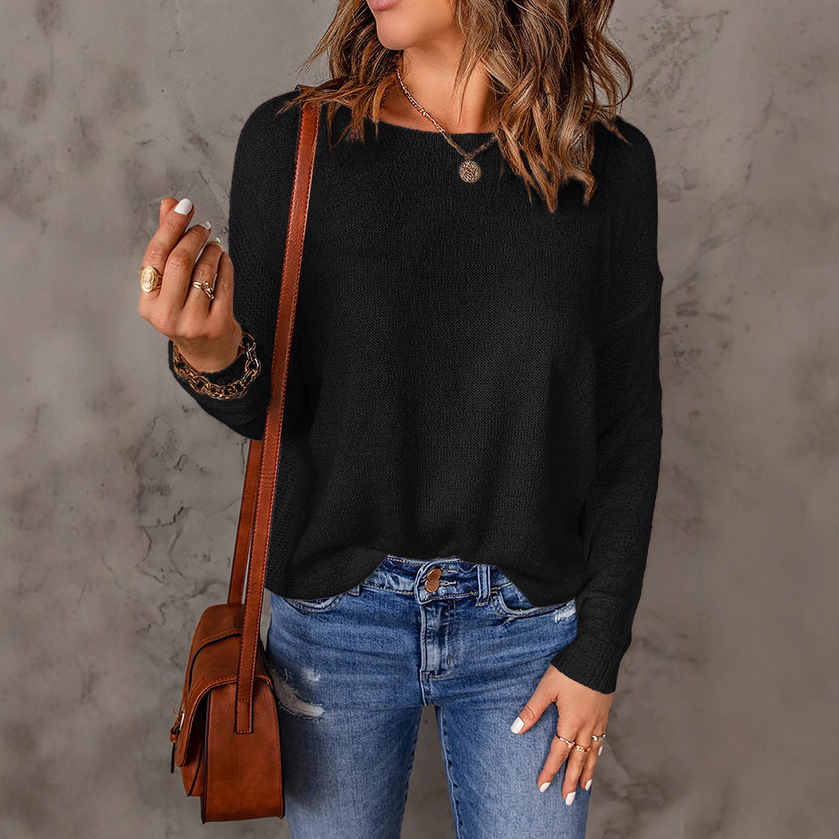 Studio Harvyn | Women - Elegant Casual Knitted Jumper - Wide Cut