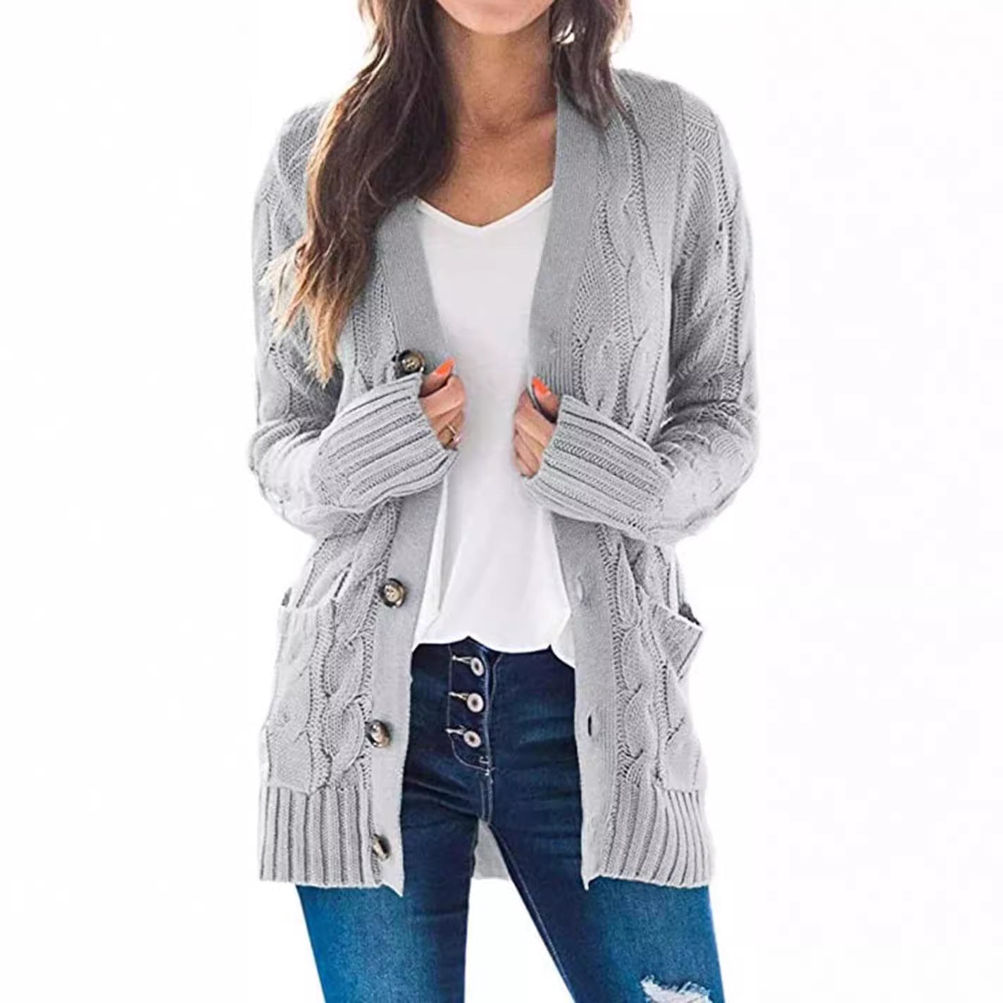 Studio Harvyn | Women – Relaxed Fit Cardigan - Wool Blend