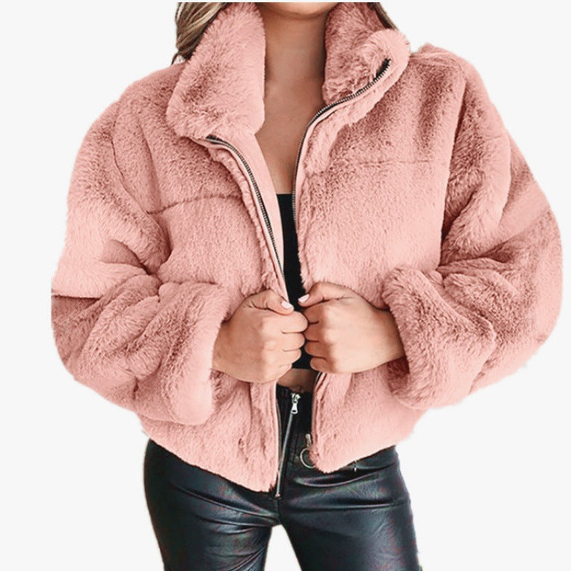 Studio Harvyn | Women - Oversized Mid-Length Jacket - Faux Fur