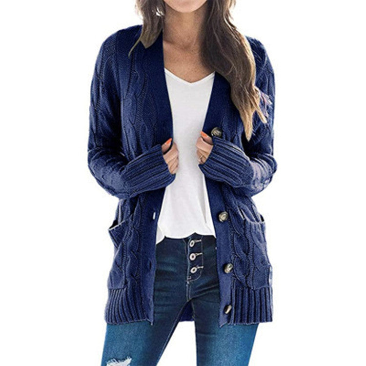 Studio Harvyn | Women - Cable Knit Cardigan - Pockets