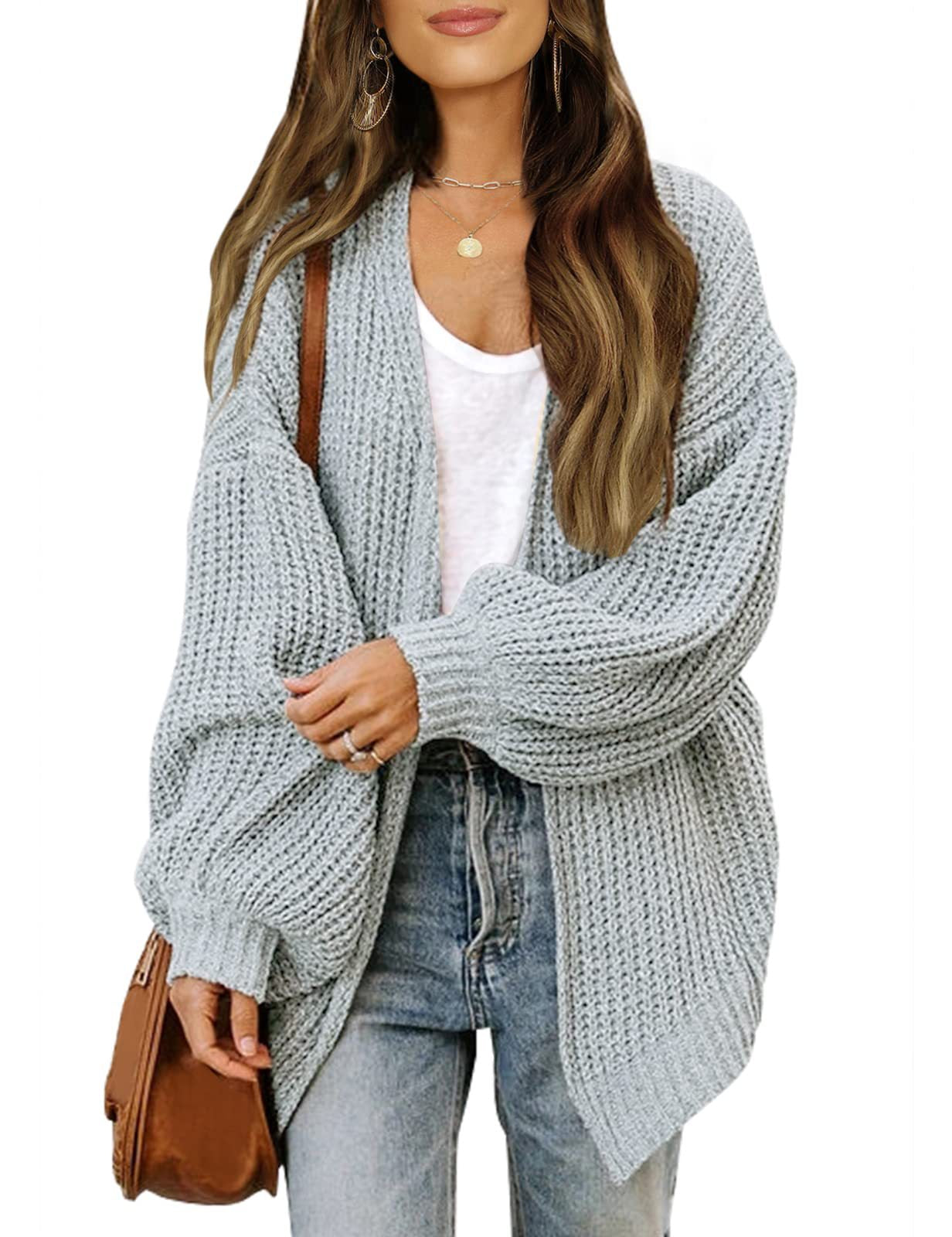 Studio Harvyn | Women - Chunky Knit Cardigan with Dropped Shoulders