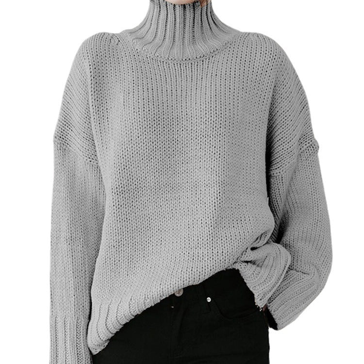 Studio Harvyn | Women - Chunky Knit Jumper with High Collar