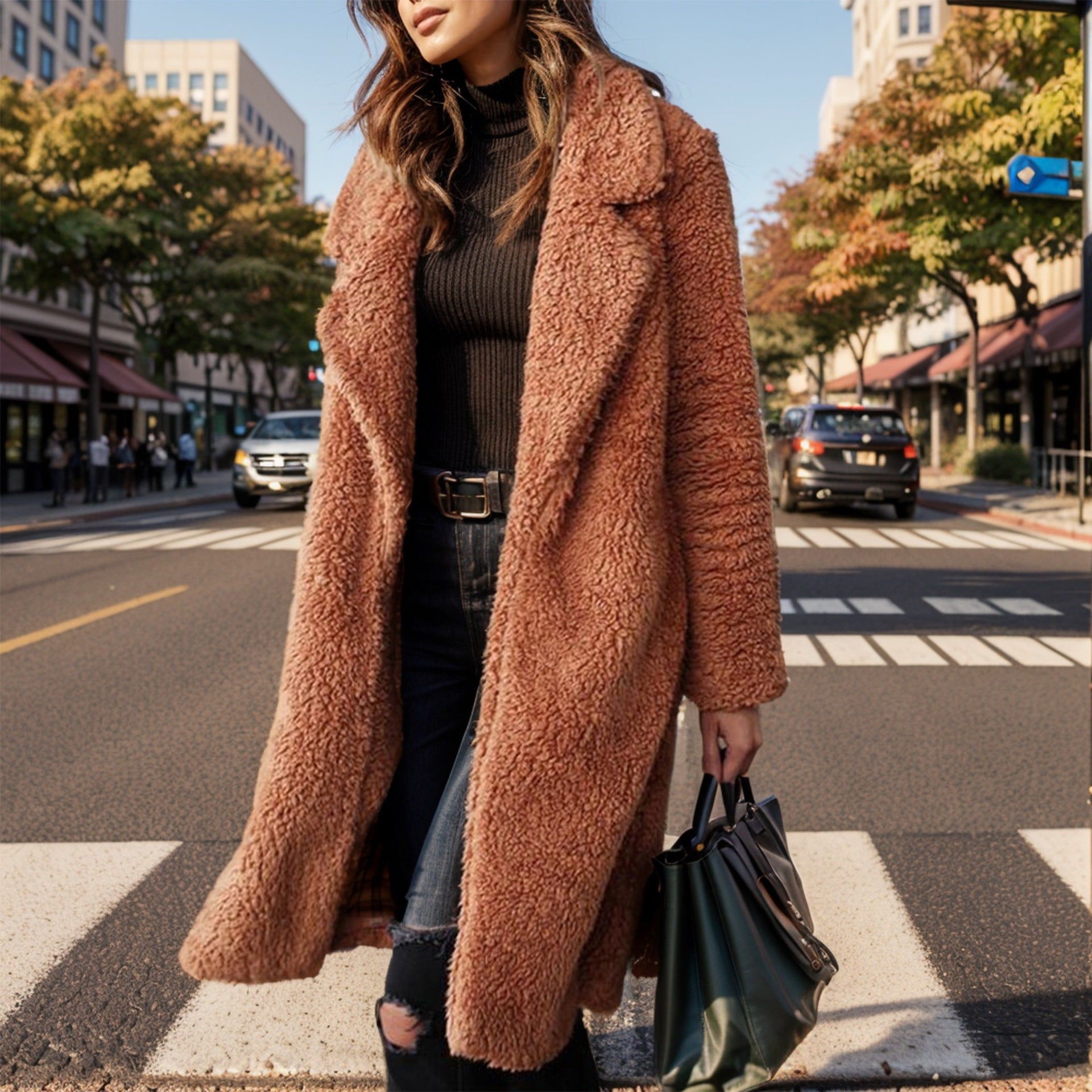 Studio Harvyn | Women - Oversized Teddy Coat with Lined Collar