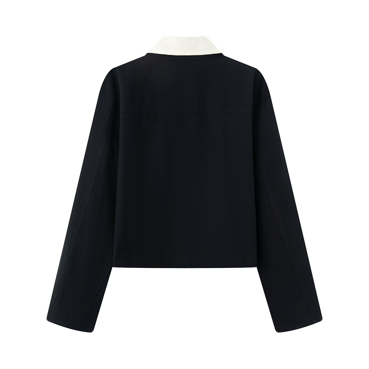 Studio Harvyn | Women - Casual Jacket with Contrast Collar & Pockets