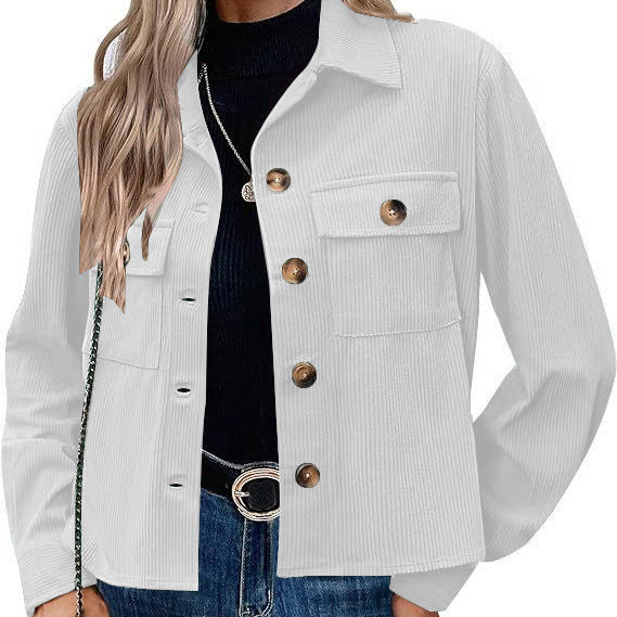 Studio Harvyn | Women - Corduroy Jacket - Breast Pockets