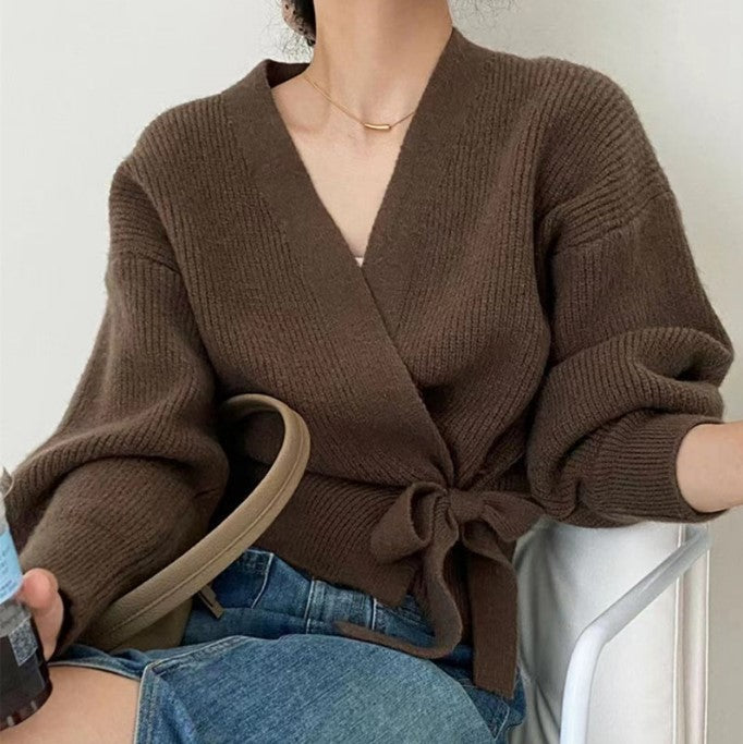 Studio Harvyn | Women - Wrap Cardigan - Wide Sleeves & Waist Belt