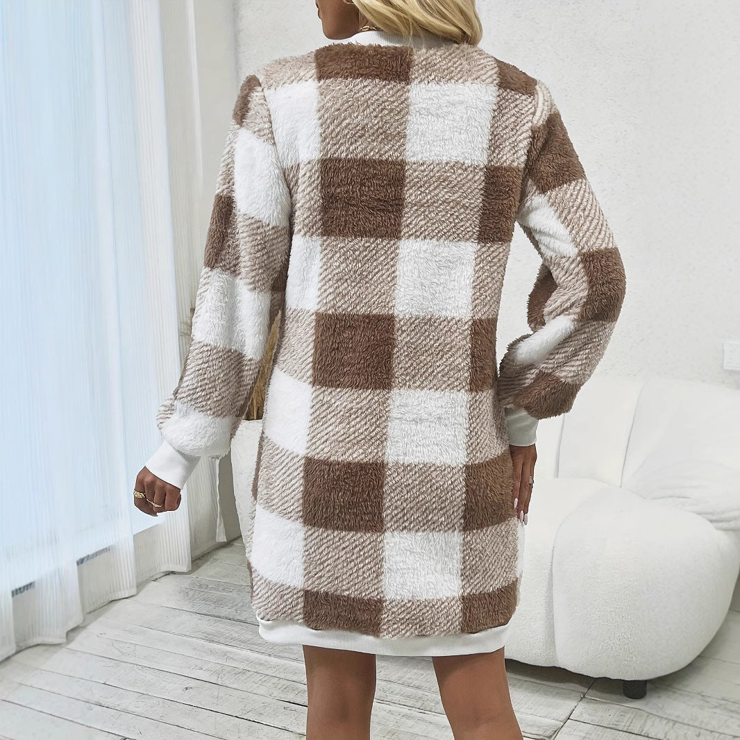 Studio Harvyn | Women - Fashionable Cosy V-Jumper Dress -  Knit Style