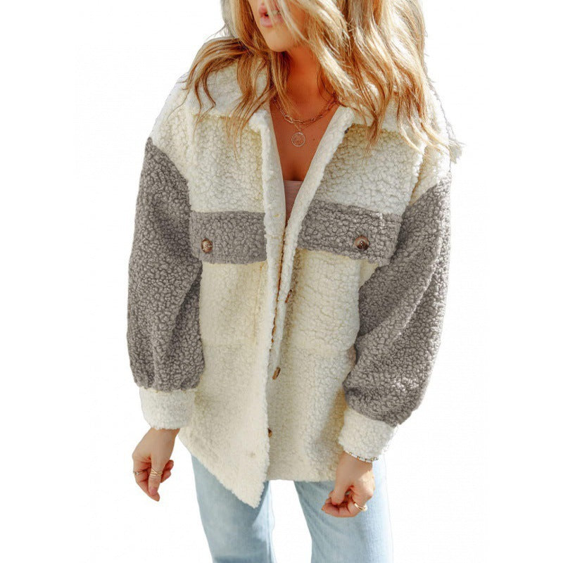 Studio Harvyn | Women - Teddy Jacket with Contrast Sleeves