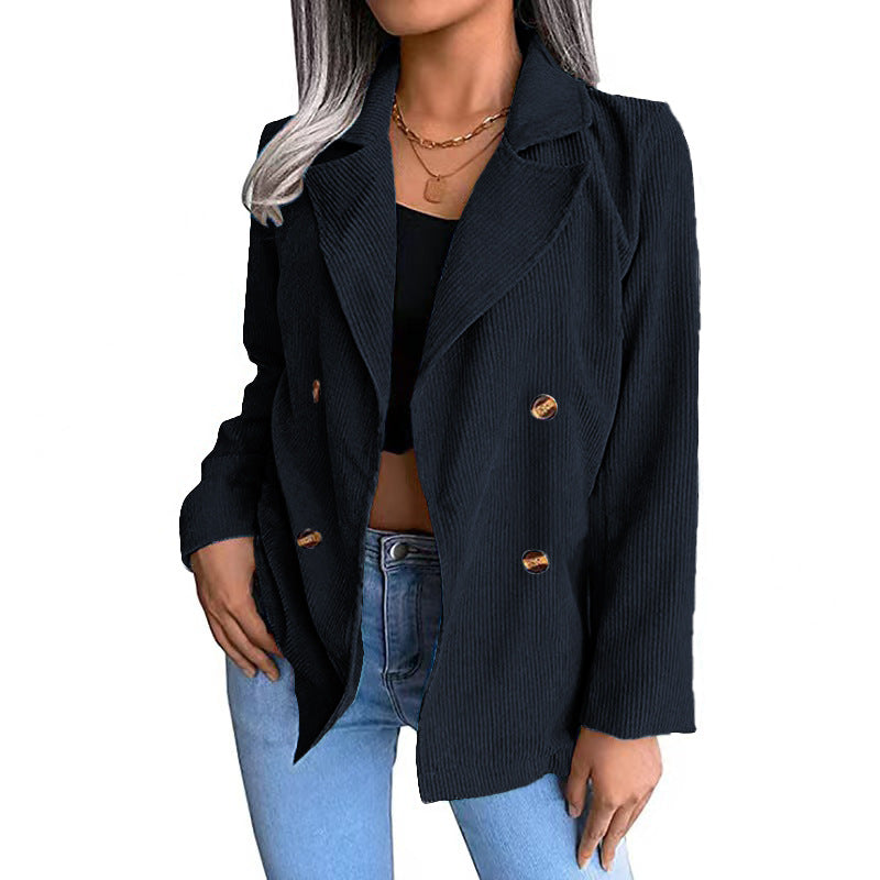 Studio Harvyn | Women – Corduroy Jacket - Double Button Placket