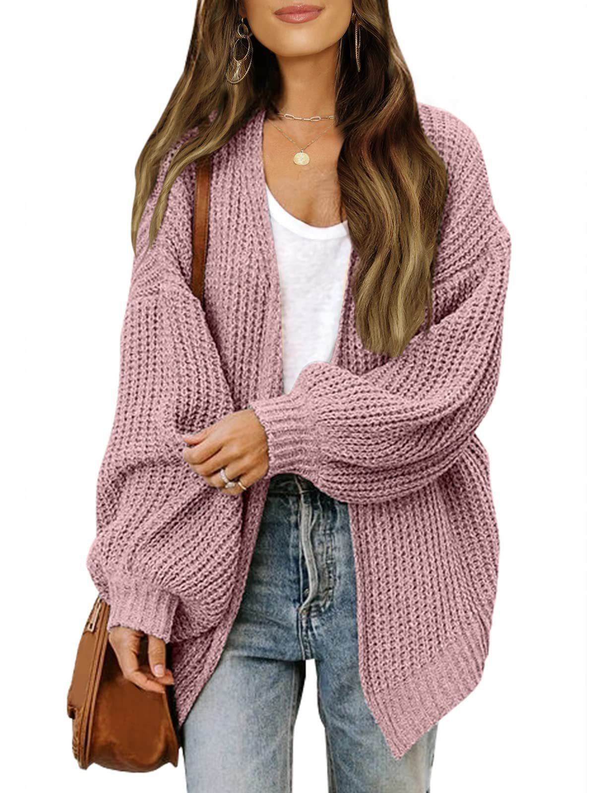 Studio Harvyn | Women - Chunky Knit Cardigan with Dropped Shoulders