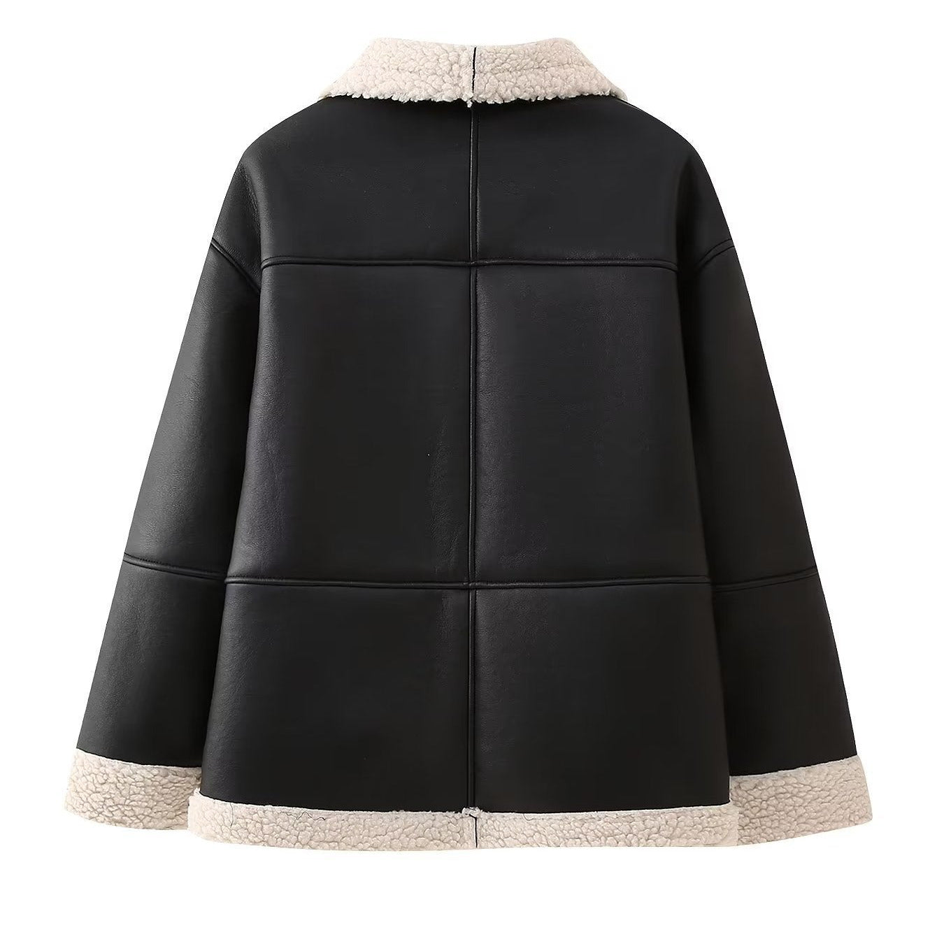 Studio Harvyn | Women - Faux Leather Jacket with Cosy Lining