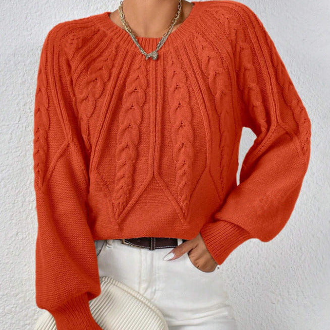 Studio Harvyn | Women - Cable Pattern Knitted Jumper - Wide Cut