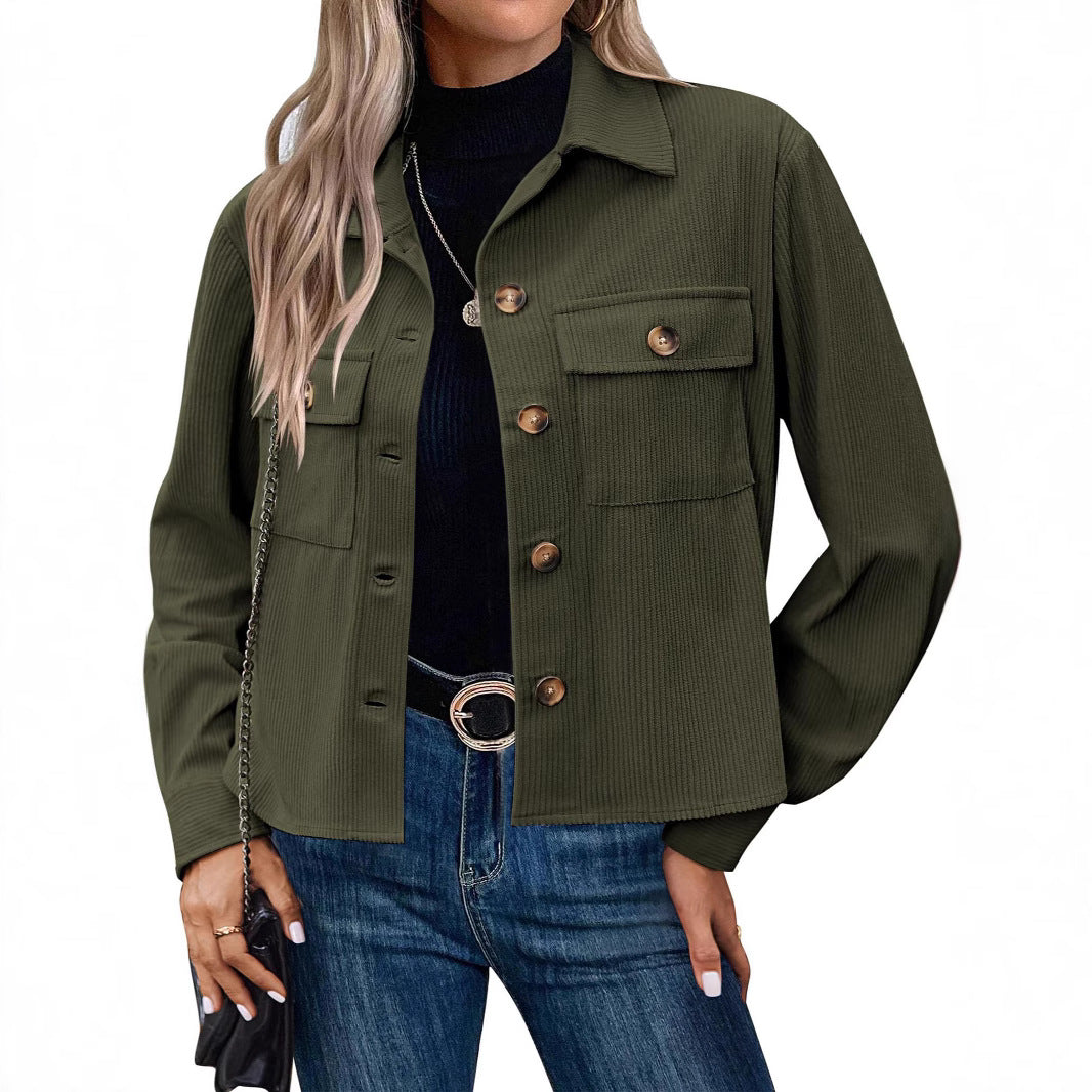 Studio Harvyn | Women - Corduroy Jacket - Breast Pockets