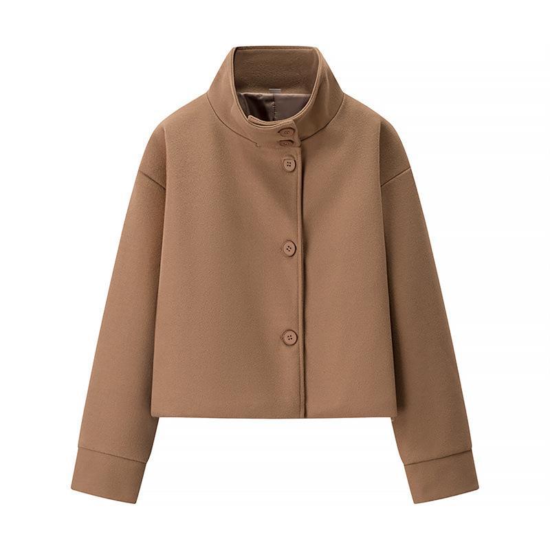 Studio Harvyn | Women - Stylish Cropped Jacket - High Collar Design