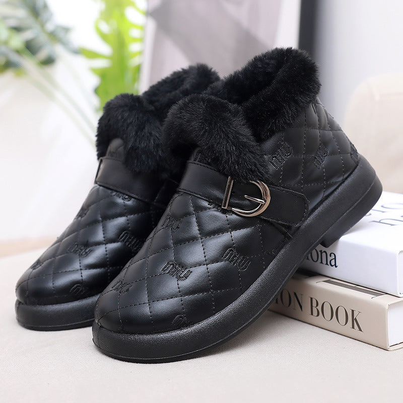 Studio Harvyn | Women - Ankle Boots - Warm Fleece-Lined with Buckle