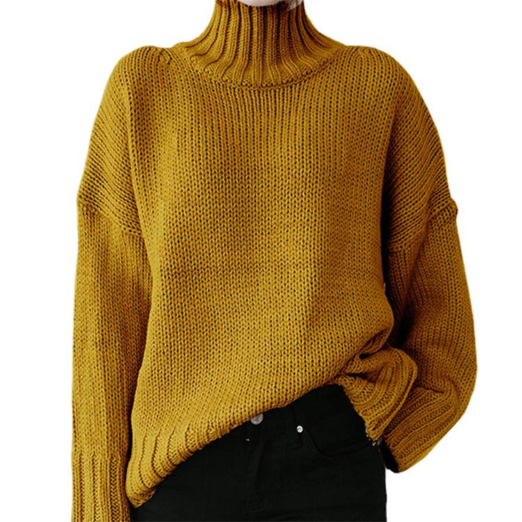 Studio Harvyn | Women - Chunky Knit Jumper with High Collar