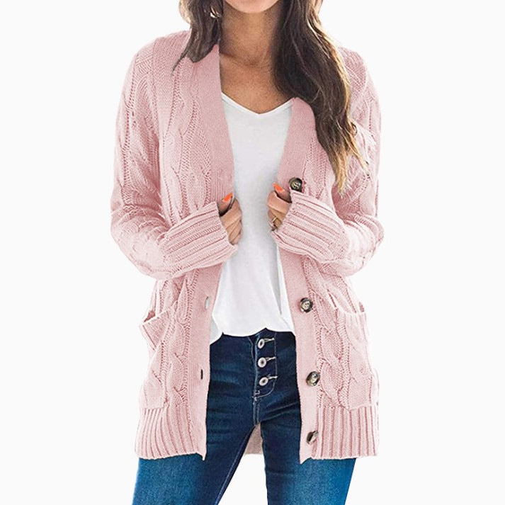 Studio Harvyn | Women – Relaxed Fit Cardigan - Wool Blend