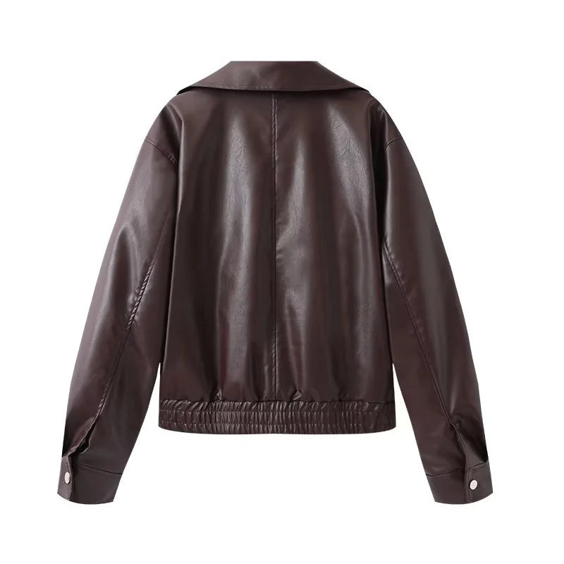 Studio Harvyn | Women - Faux Leather Jacket - Casual Fit