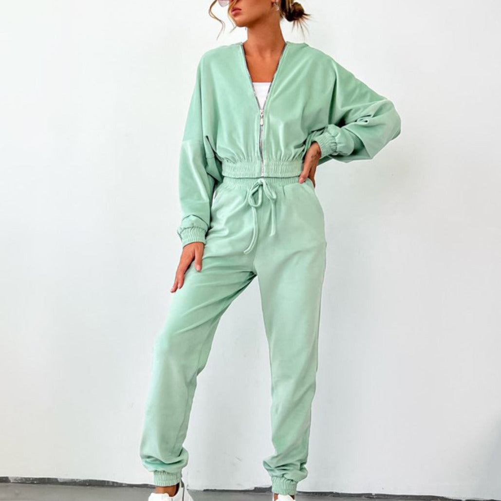 Studio Harvyn | Women - Fleece Tracksuit with Hood & Elastic Waistband