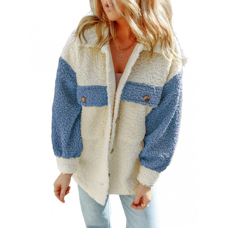 Studio Harvyn | Women - Teddy Jacket with Contrast Sleeves