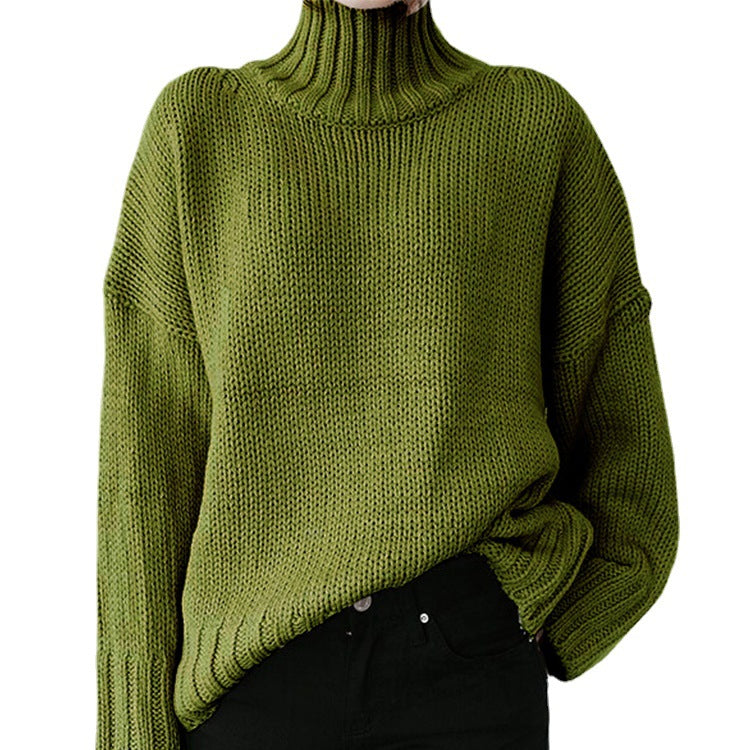 Studio Harvyn | Women - Chunky Knit Jumper with High Collar