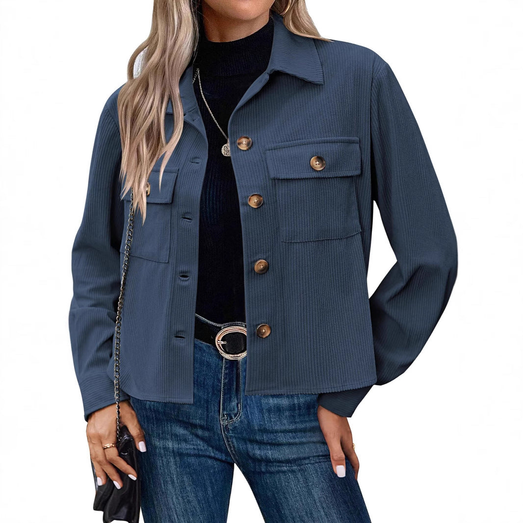 Studio Harvyn | Women - Corduroy Jacket - Breast Pockets