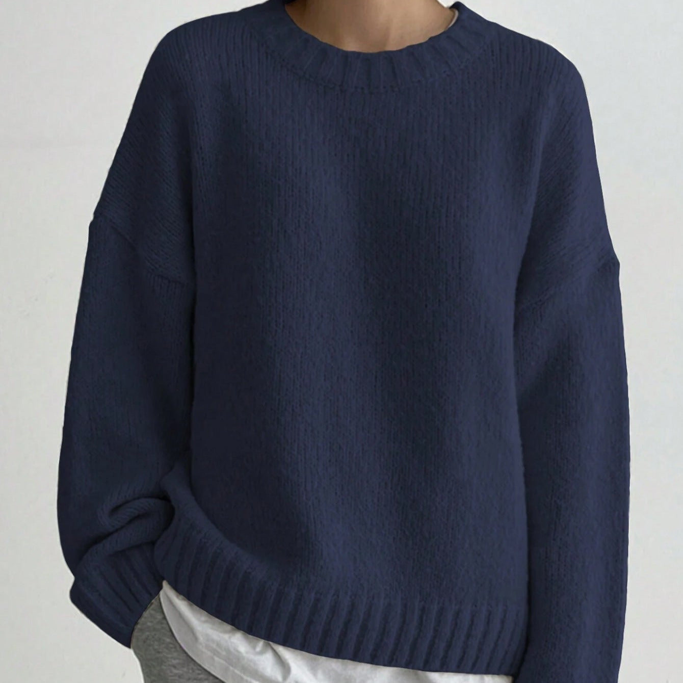 Studio Harvyn | Women – Oversized Knit Jumper - Crew Neck Style